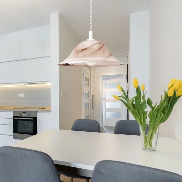 Rabalux 3954 - ALABASTRO csillár 1xE27/60W/230V alabástrom üveg