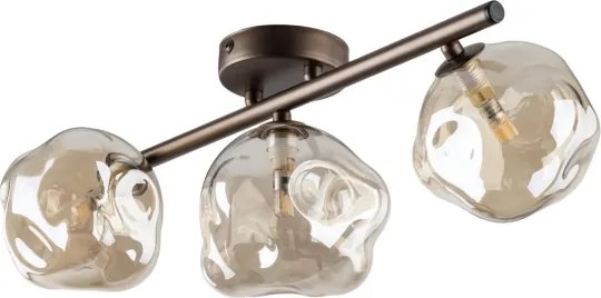 Brilagi - Felületre szerelhető csillár VULCANO 3xG9/8W/230V bronz/füstös bézs
