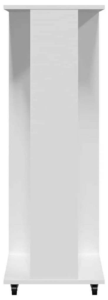fehér szerelt fa ruhásszekrény kerékkel 102 x 38 x 110 cm