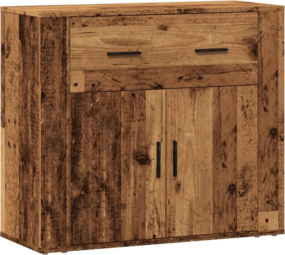 vidaXL öreg fa árnyalatú szerelt fa tálalószekrény 80 x 33 x 70 cm