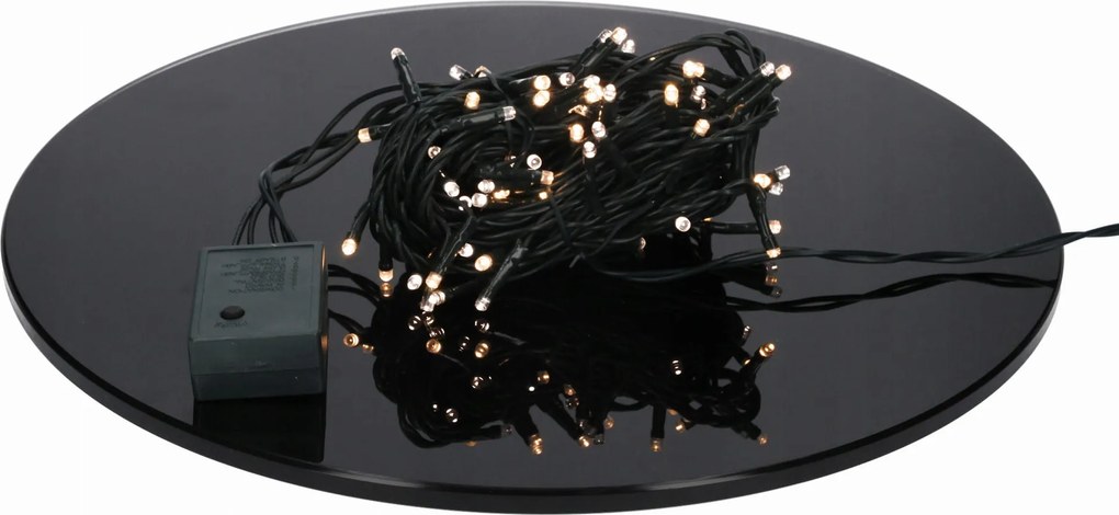 Led lámpák Bulinex 80led fehér meleg áramló 4.8m