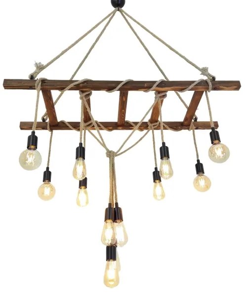 Csillár zsinóron MERDIVEN 12xE27/40W/230V