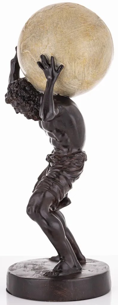 Atlas Műanyag Fekete figura, Krém 43x17x15cm