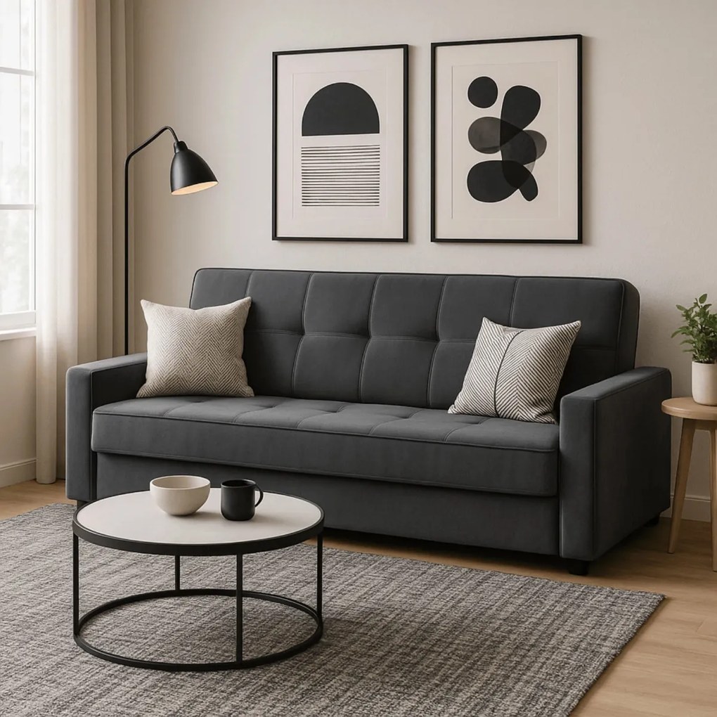 Sofa Rozkładana ALUNA Szara