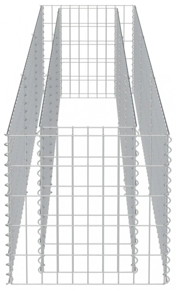 horganyzott acél gabion magaságyás 270 x 50 x 50 cm