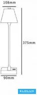 UNIVERSO Tölthető asztali lámpa 5V-2000mAh 1w 100lm CCT 108x375mm Kék