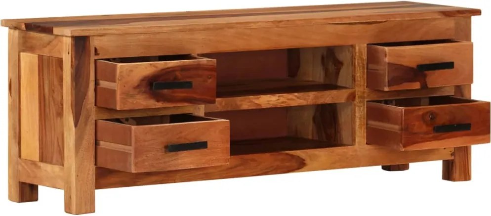 vidaXL tömör fa TV-szekrény 110 x 30 x 40 cm