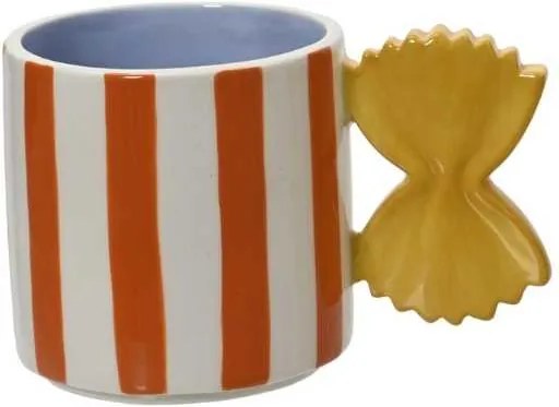 Kerámia bögre tésztatartóval masnis