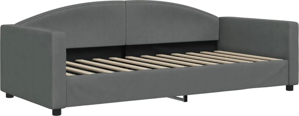 vidaXL sötétszürke szövet kanapéágy 90 x 200 cm
