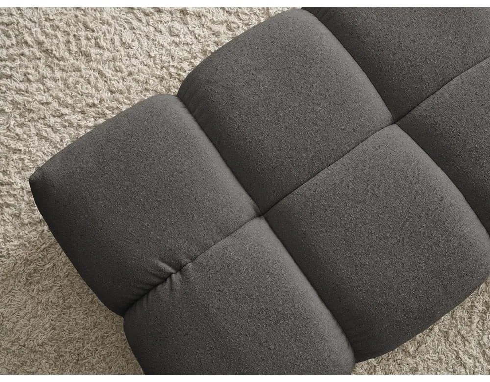 Sötétszürke zsenília lábtartó Everest – Bobochic Paris