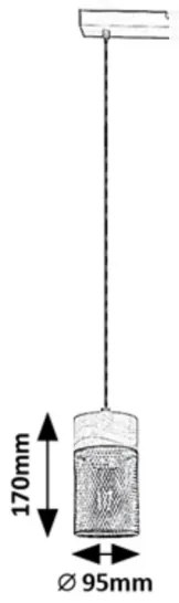 Rabalux 72041 - CALLUM függeszték 1xE27/25W/230V bükk