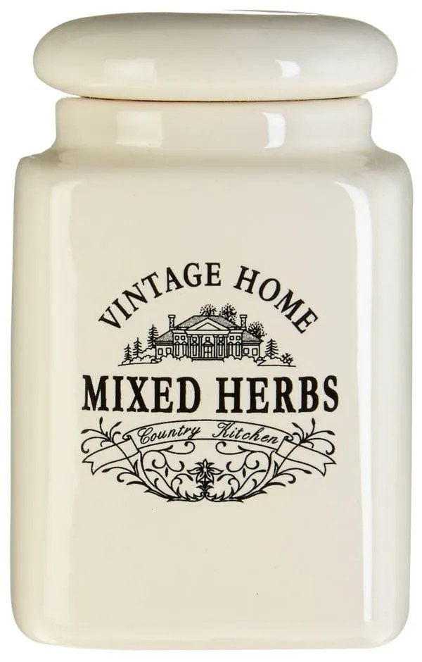 Vintage Home 6 db-os krémszínű fűszertartó doboz szett - Premier Housewares