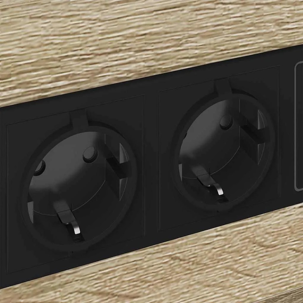 Éjjeliszekrény fiókkal sonoma tölgy 40 x 31 x 60 cm Faanyag