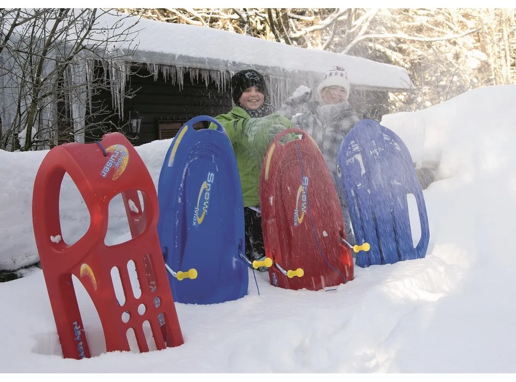 Rolly Toys Snow Max műanyag bob szánkó piros, 50 x 104 cm