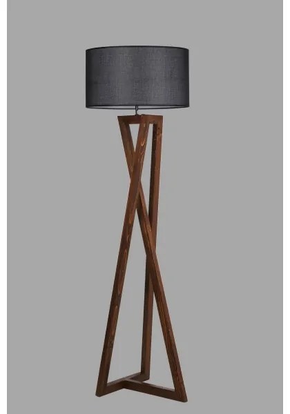 Állólámpa MACKA 1xE27/60W/230V fekete/barna