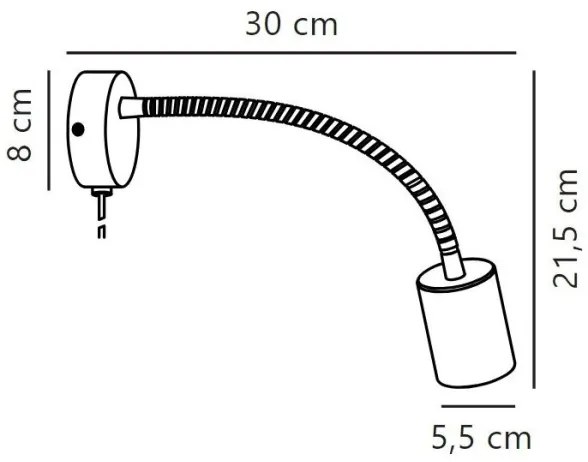 Nordlux - Fali spotlámpa EXPLORE 1xGU10/7W/230V