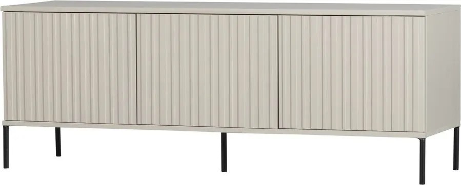 Világosszürke borovi fenyő TV-állvány 150x56x44 cm New Gravure – WOOOD