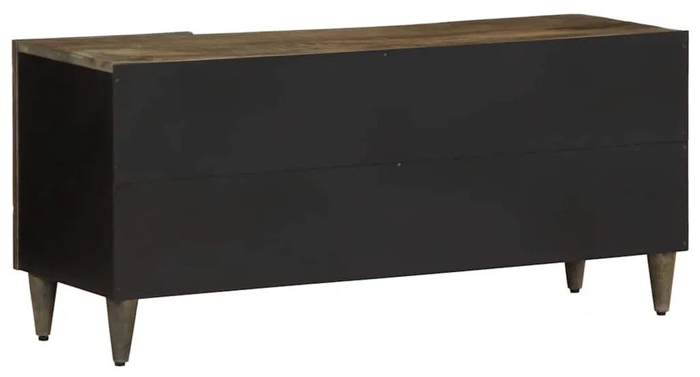 világosszürke tömör mangófa TV-szekrény 105x33,5x46 cm