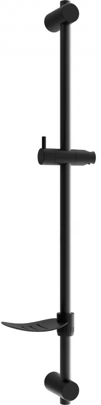 Mexen DF zuhanyrúd szappantartóval 80 cm, Fekete - 79382-70
