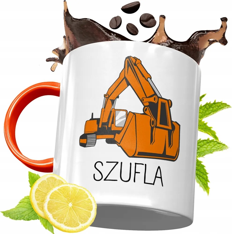 Narancssárga Bögre Építő Szakember Barkácsolónak, fényképes nyomattal