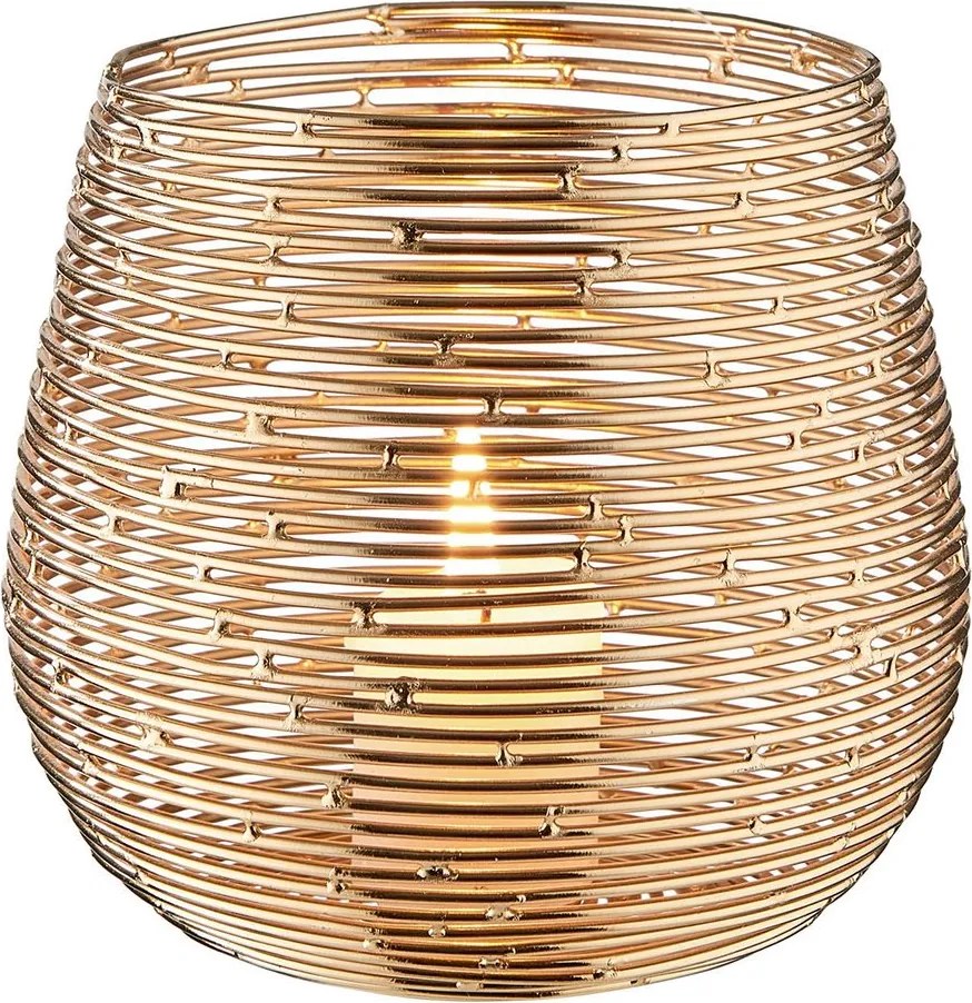 TWINE LIGHT mécsestartó, arany 12,5cm