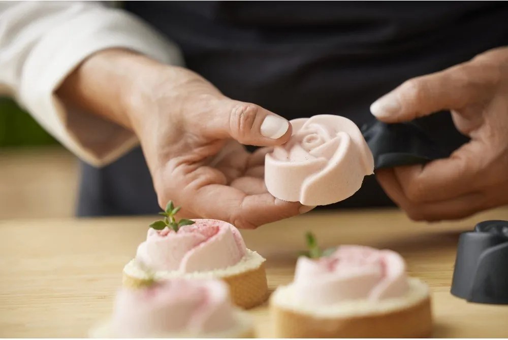 Szilikon sütőforma szett muffinhoz, 6 db-os ø 7 cm Rose – Blomsterbergs