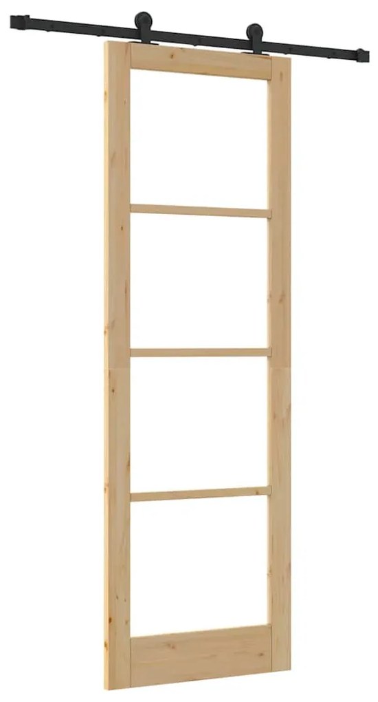 Csúszó Ajtó ORKDAL Barna 78 x 232 cm Fa és fém