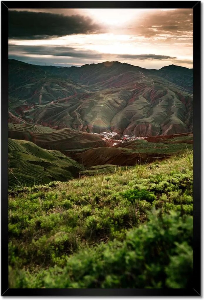 Poszterek keretben 40x60 Hegyi táj Tájkép
