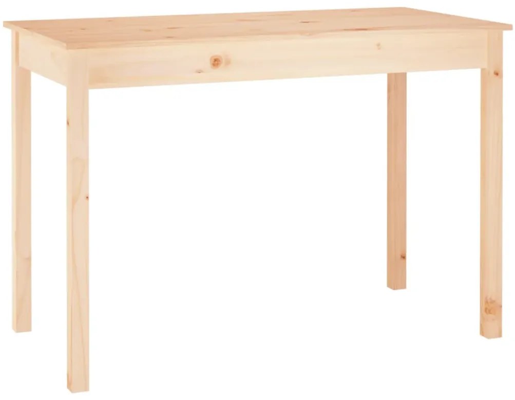 Tömör fenyőfa ebédlőasztal 110 x 55 x 75 cm