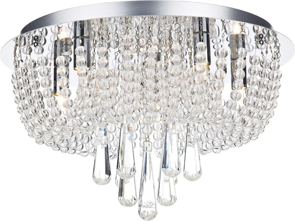 DAR LIGHTING SAI5450 SELINA Kristály Mennyezeti Lámpa Csiszolt Króm G9 IP20