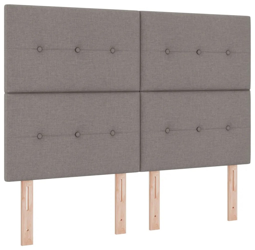 Boxspring Ágy Matraccal Taupe 140x190 cm Szövet
