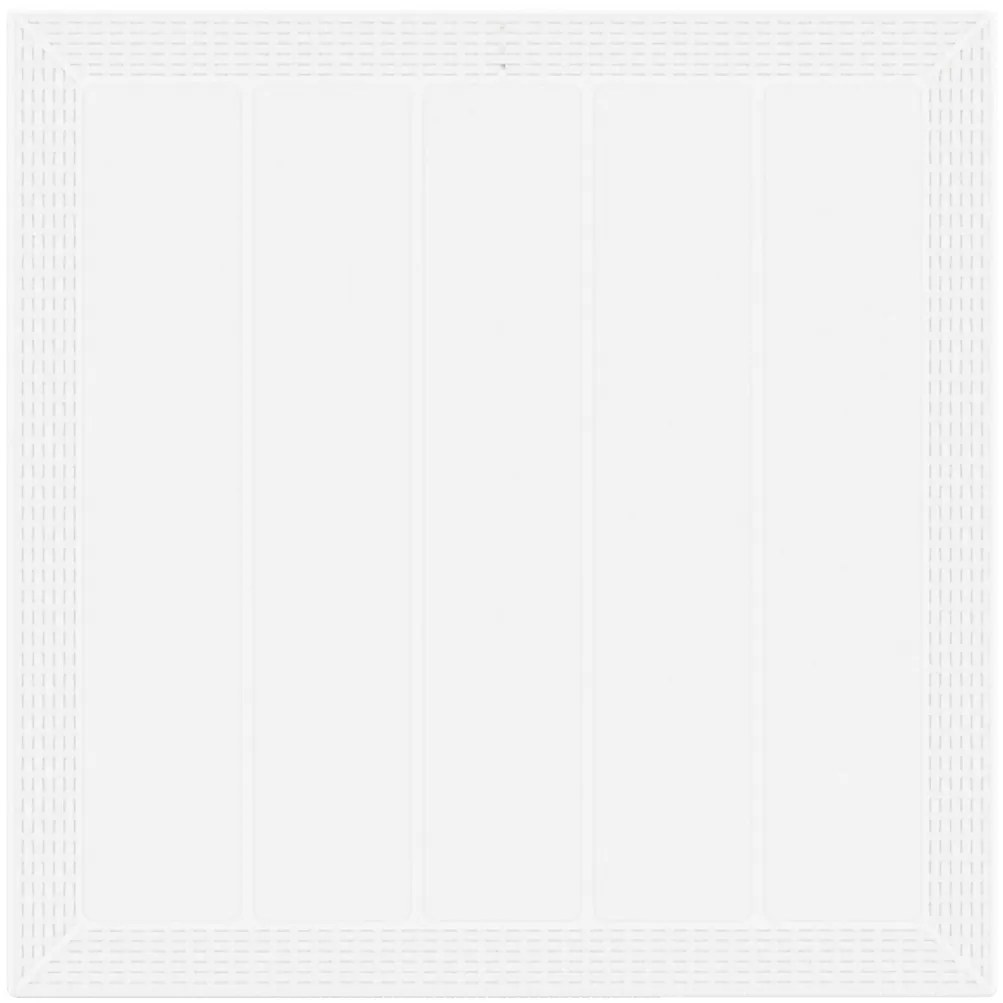 3 Részes Kerti Étkezőszett Fehér Poly Rattan