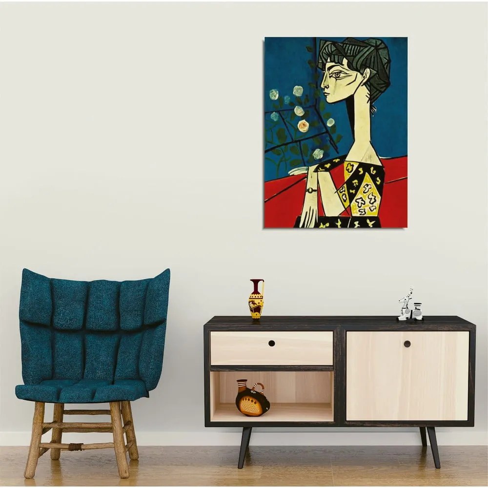 Vászon fali kép Pablo Picasso Jacqueline with Flowers másolat, 30 x 40 cm