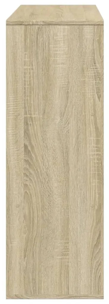 sonoma tölgy színű szerelt fa térelválasztó 100 x 33 x 94,5 cm