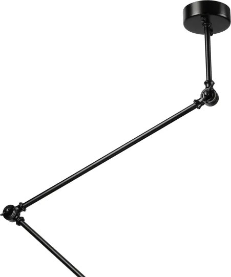 Brilagi - LED állítható rudas csillár IRONBEAM 1xE27/60W/230V fekete