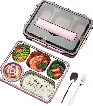 Rozsdamentes Acél Uzsonnás Doboz Az Ételek Számára