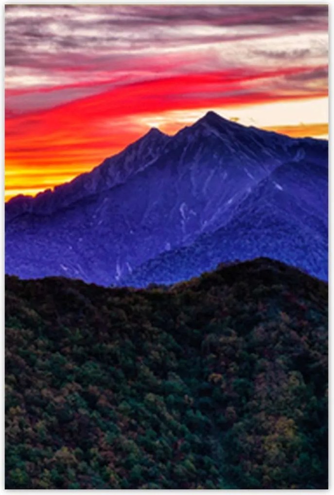 Poszterek 60x90 Hegyi táj nyugattal