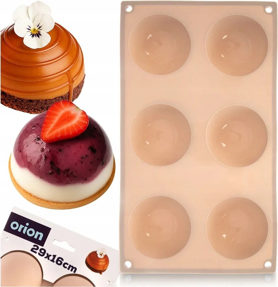 Szilikon forma keksz sütőforma félkör desszertek mono adag