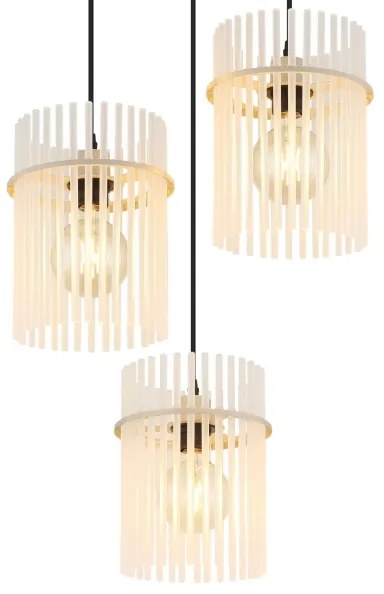 Globo 15698-3HRB - Kábeles csillár GORLEY 3xE27/60W/230V