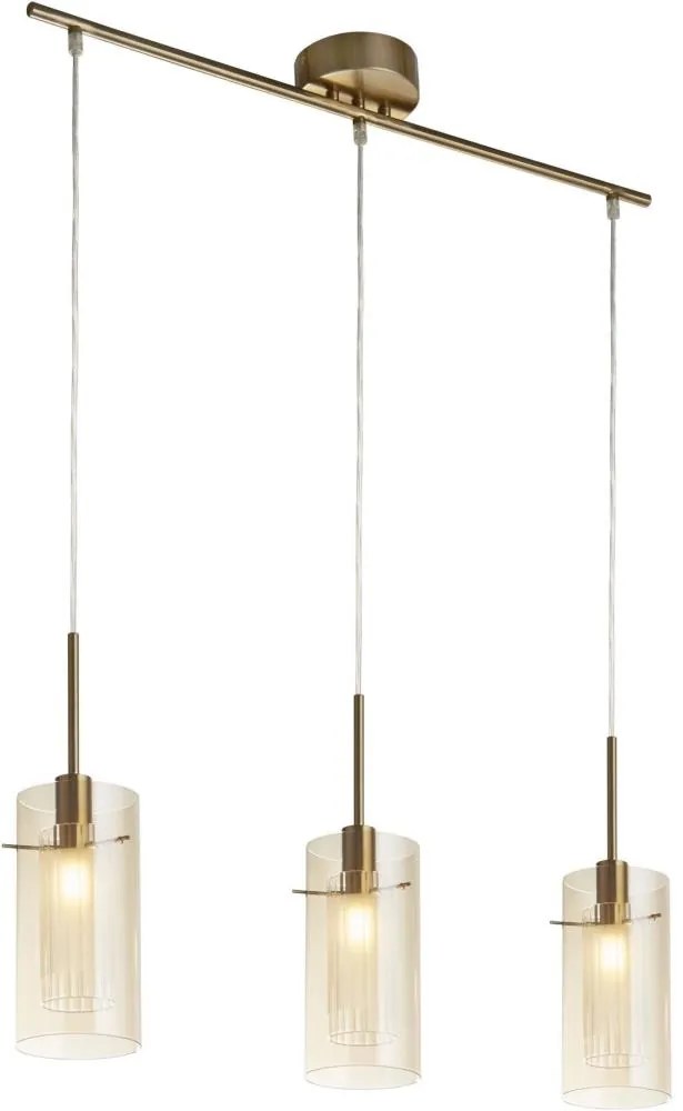 Searchlight 3303-3CP - Csillár zsinóron DUO 3xE14/60W/230V réz