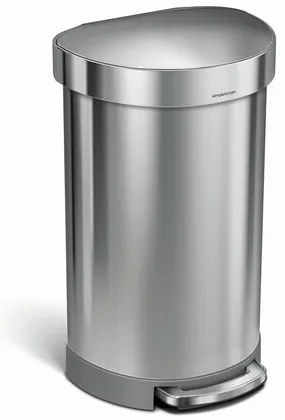 Simplehuman Pedálos szemetes 45 l, matt acél
