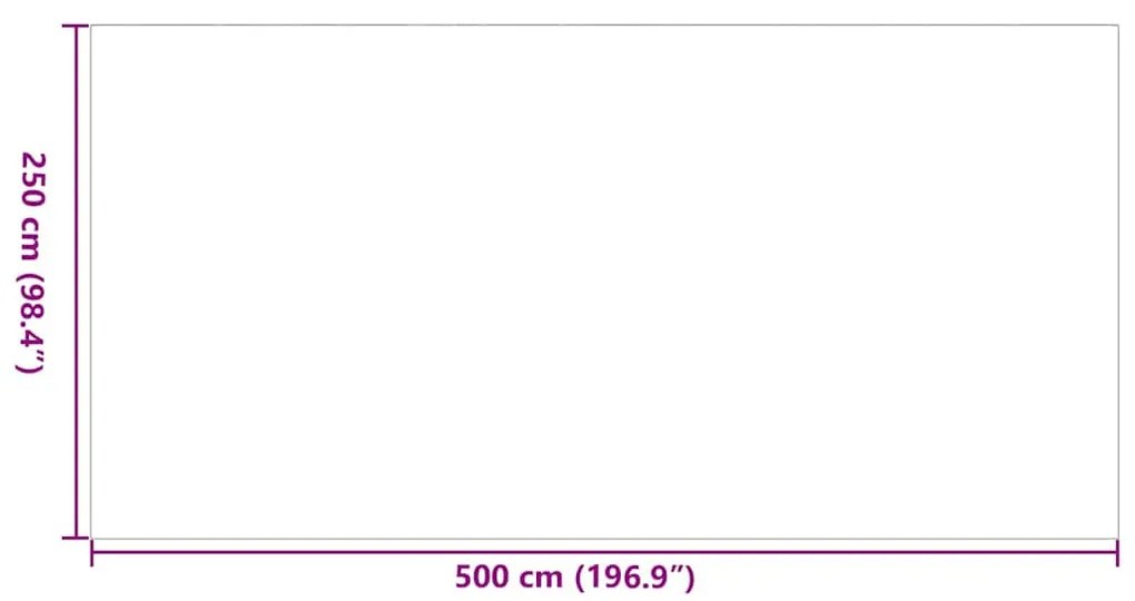 Kültéri Szőnyeg ARAKIL Fekete és szürke 250 x 500 cm PP