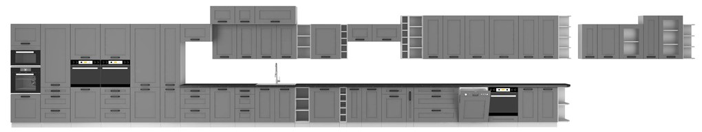 Élelmiszer szekrény Lucid 60 LO 210 2F (dustgrey + fehér). 1045563
