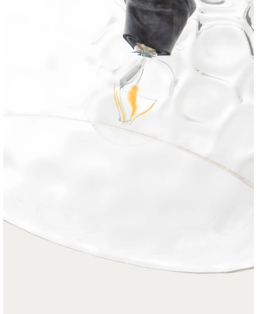 Fekete függőlámpa üveg búrával ø 40 cm Balma – Kave Home