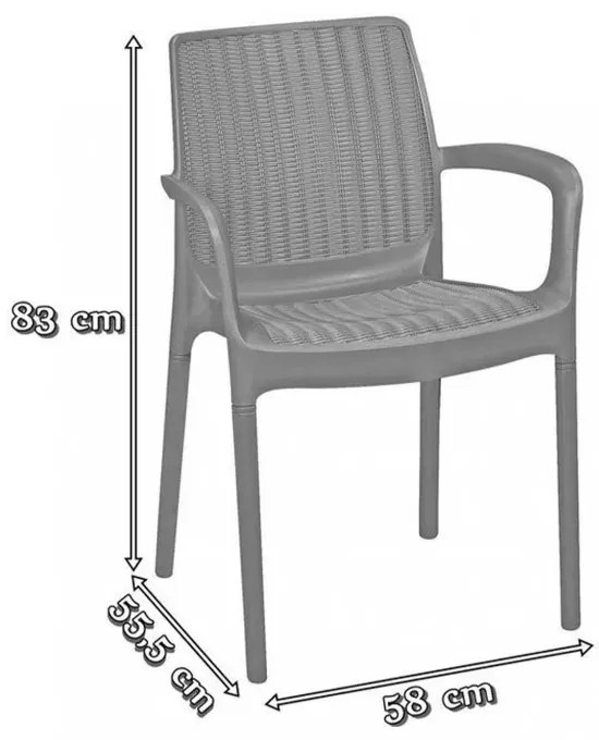 Bali Balcony kerti bútor garnitúra szett vigo asztallal