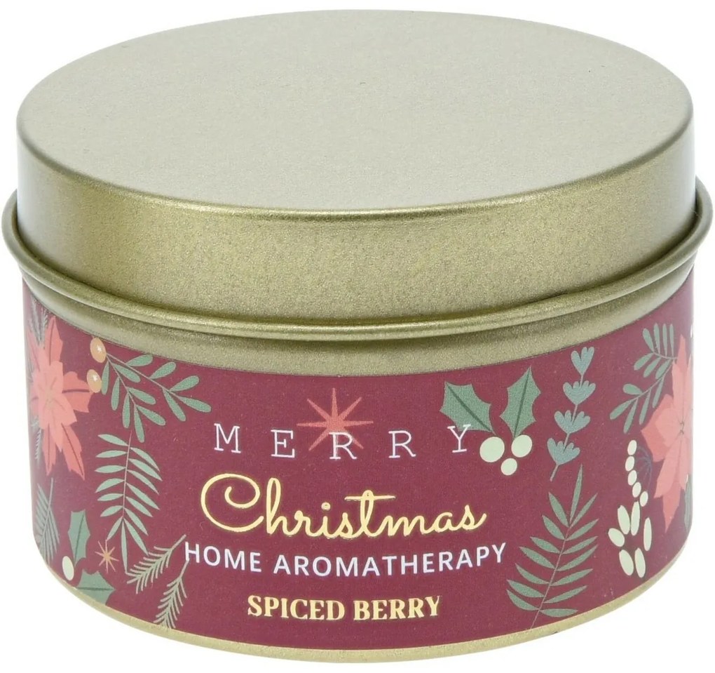Merry Christmas Spiced karácsonyi gyertya készlet berry/Velvent vanilla, 2 db