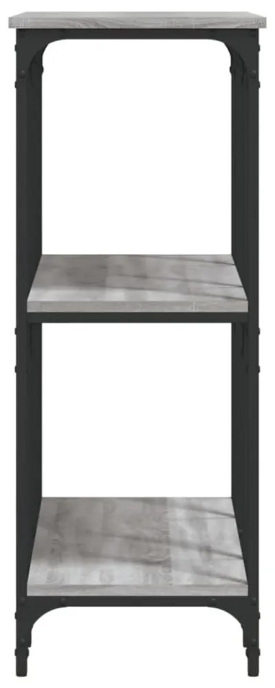 szürke sonoma színű szerelt fa tálalóasztal 102x35x90 cm