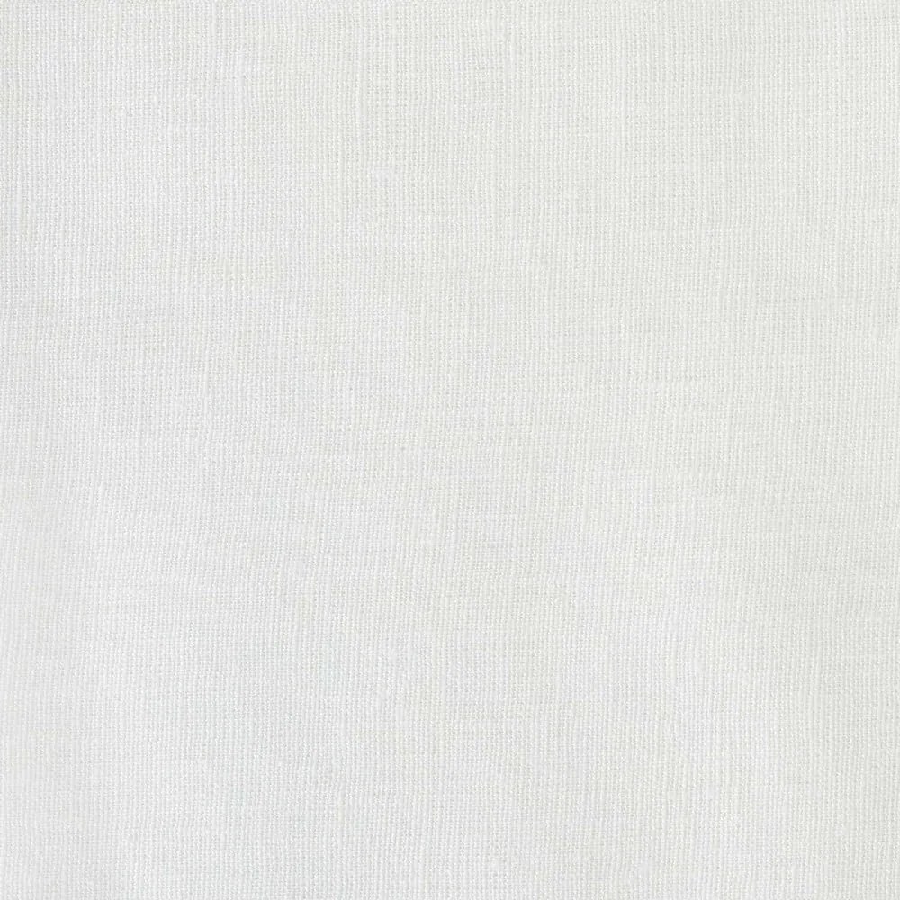 Fehér len párnahuzat fodros szegéllyel, 50 x 60 cm - Linen Tales