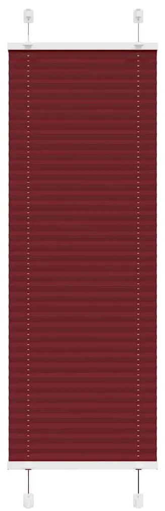pliszírozott redőny Bordeaux piros 40x100 cm szövetszélesség
