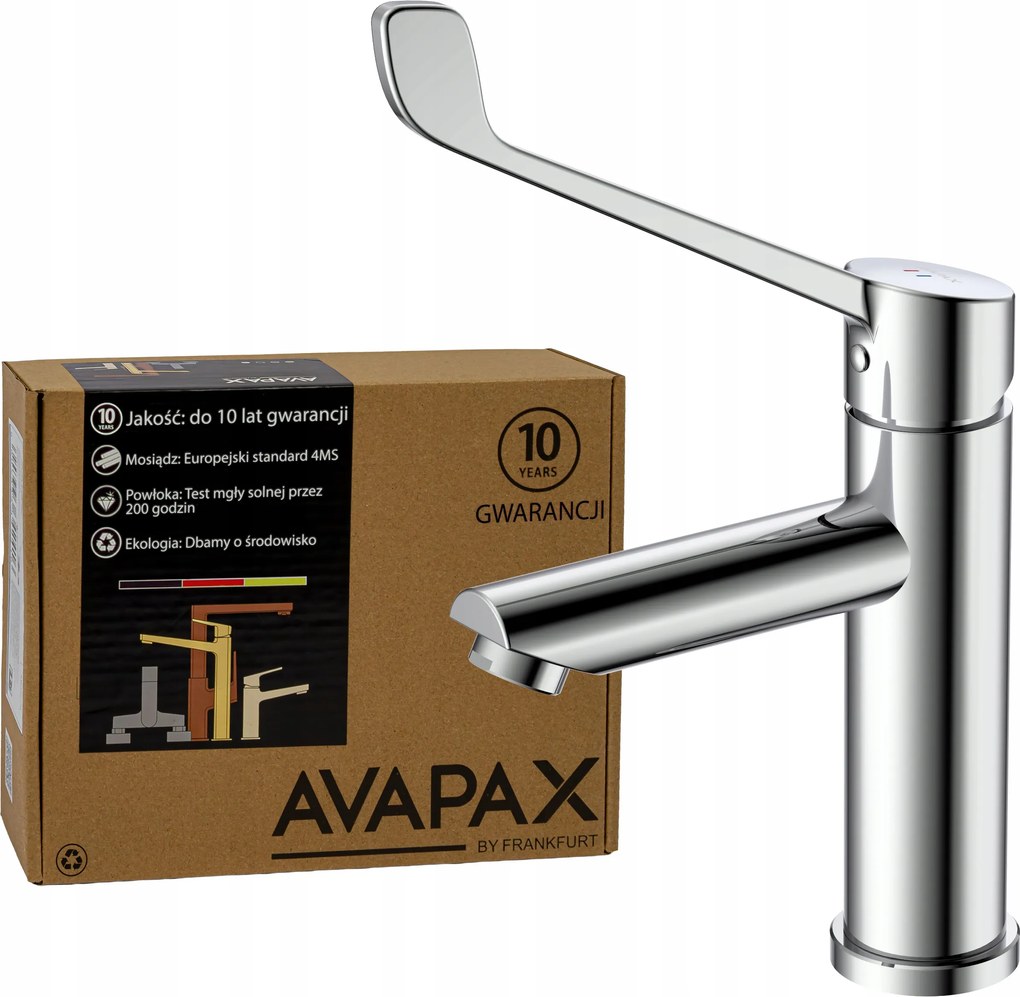 Mosdó csaptelep álló csaptelep fürdőszobai mosdóhoz Avapax karral